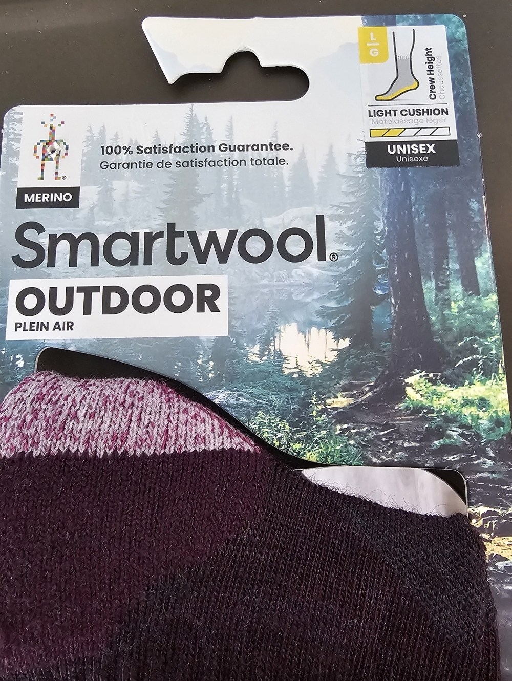 Smartwool Merino Wool Outdoor Crew Socks Light Cushion Unisex NWT Hiking Trail